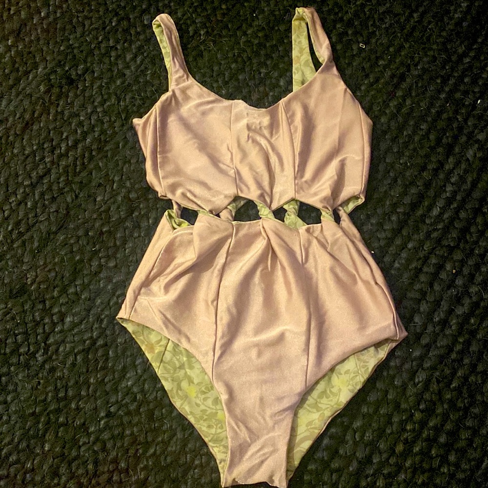 One piece floral reversible!